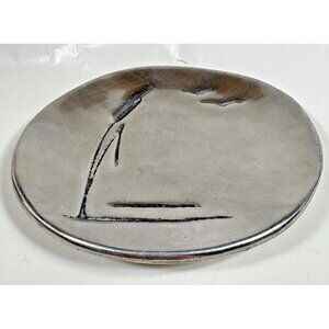 Hoselton Metal Aluminium Small Oval Dish Cast Canadian Bullrush Seagull 727